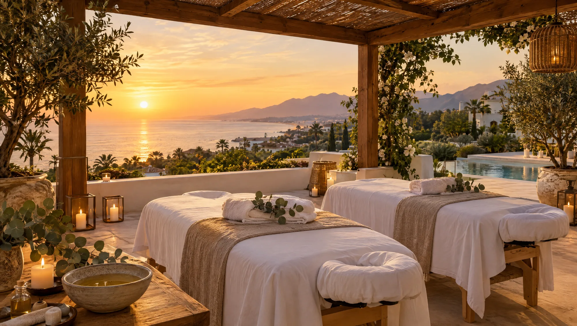 Massage and spa beside a private villa in Marbella